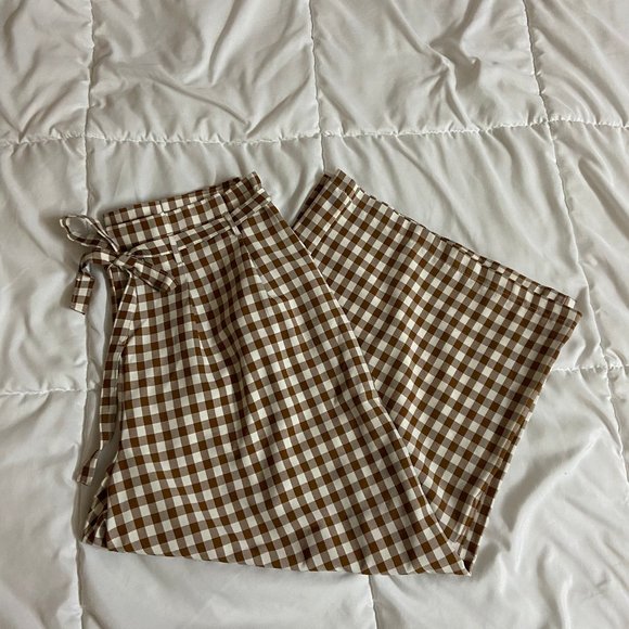 Forever 21 Pants - *3/$20* Forever 21 brown gingham pants